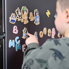 Letters & numbers bluey magnetic letters and figures