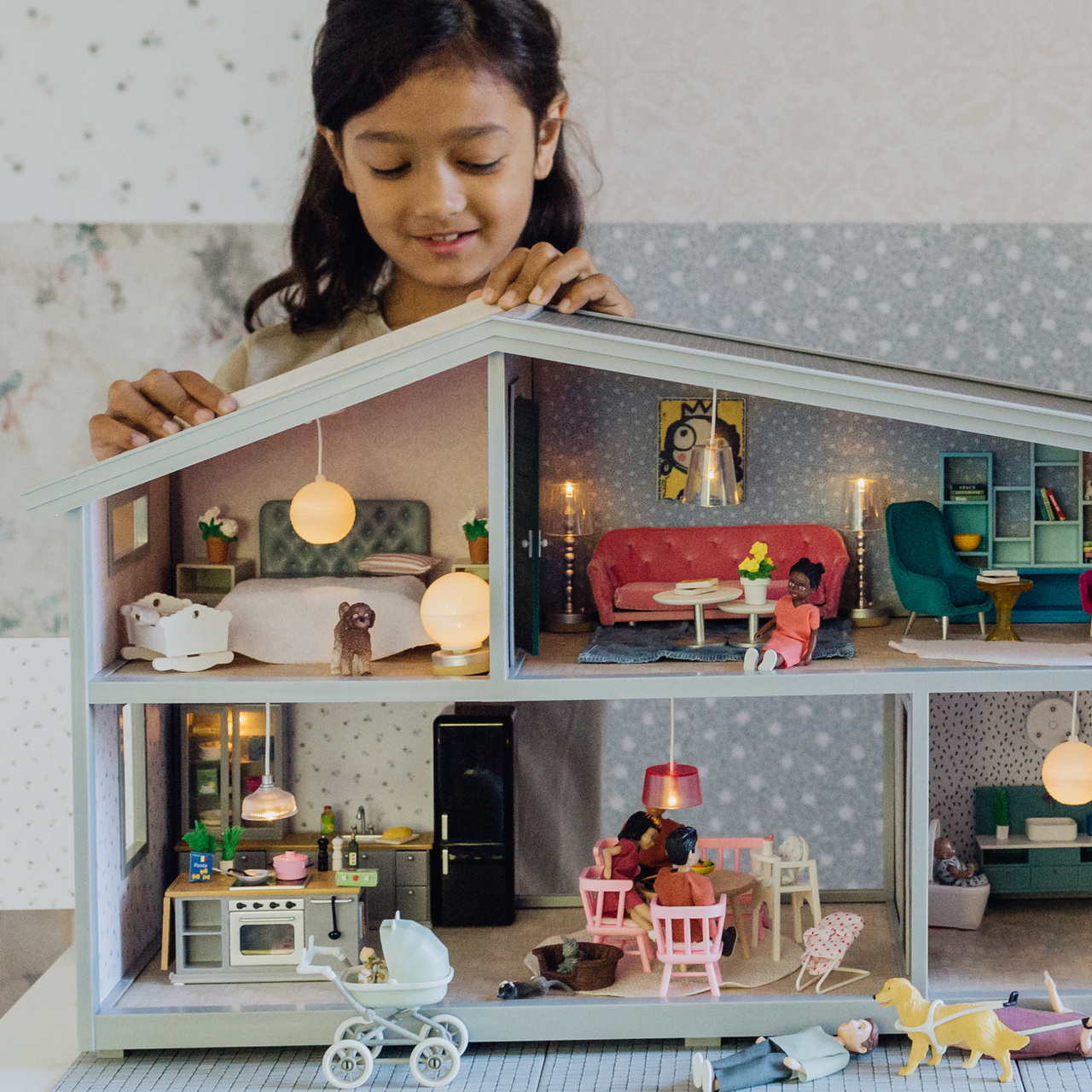 Doll houses lundby doll house 4 rooms