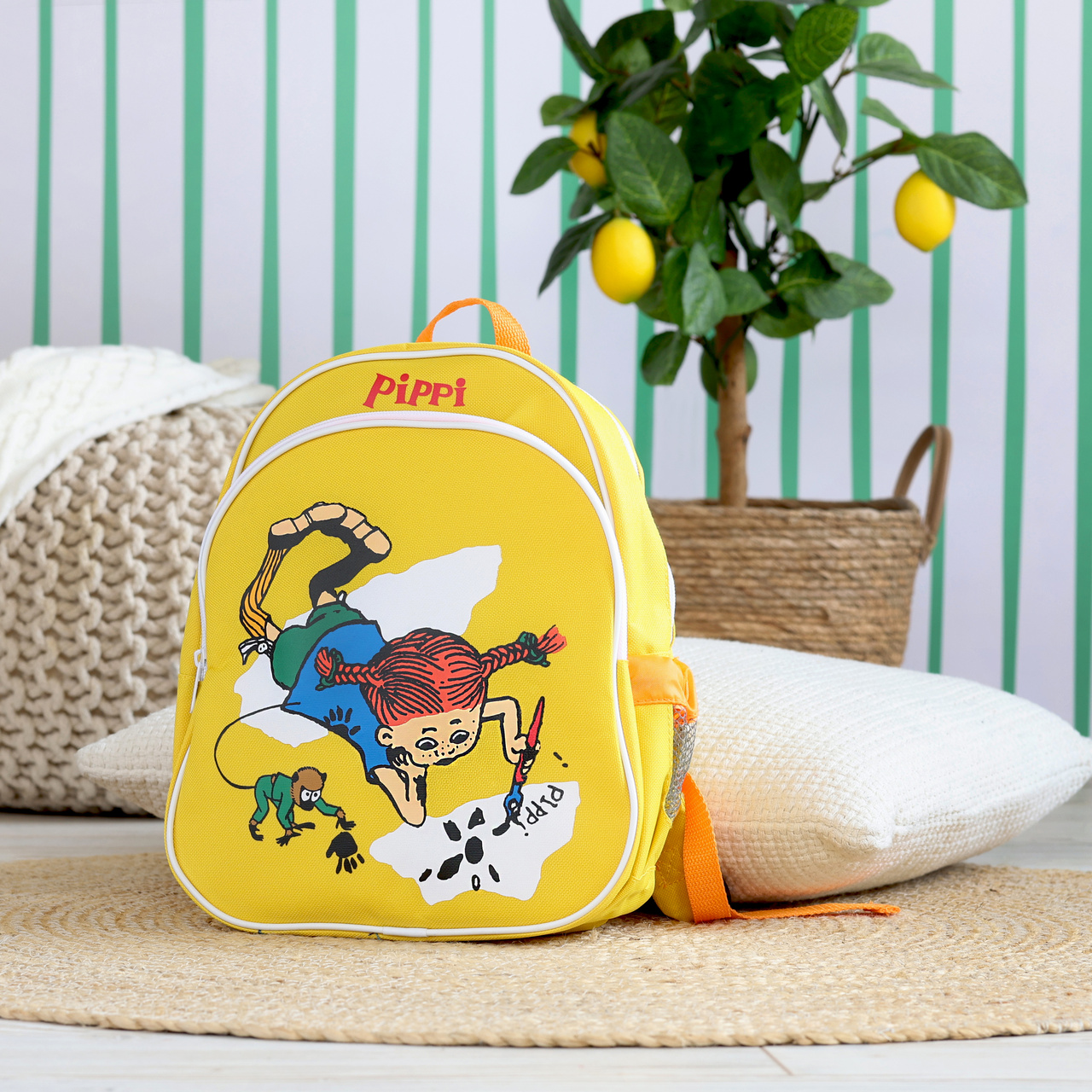 Børnetasker & Accessories pippi børnetaske rygsæk gul