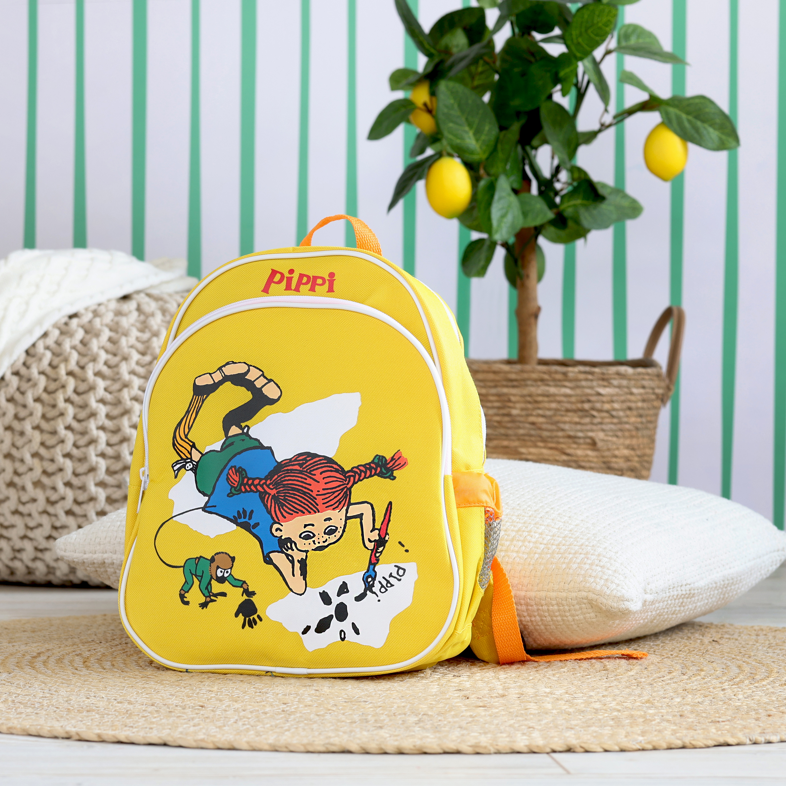 Pippi pippi kindertasche rucksack gelb
