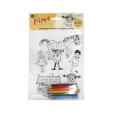 PIPPI STICKERS ZUM AUSMALEN