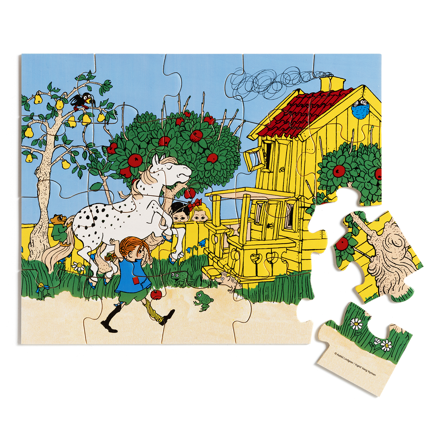 Wooden toys pippi puzzle 20 pieces