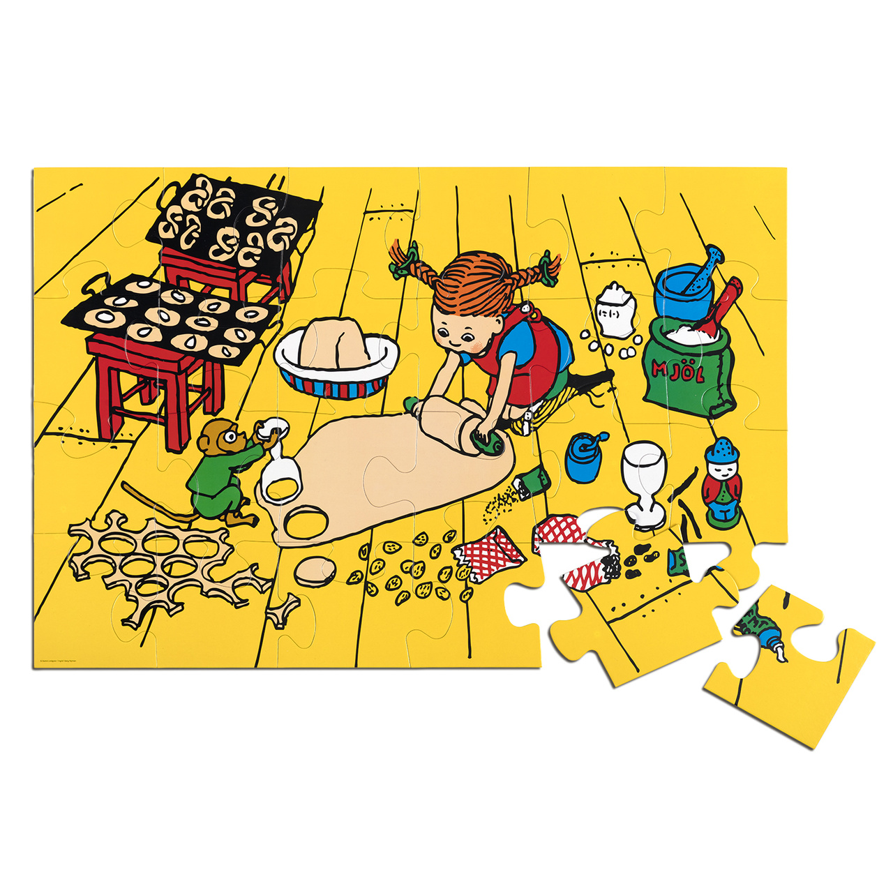 Spiele & Puzzles pippi puzzle bodenpuzzle 24 teile