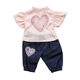 PUPPENKLEIDER JEANS & T-SHIRT 41-46 CM
