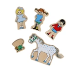 PIPPI FIGURINE SET WOODEN