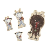 BOCKARNA BRUSE FIGURINE SET WOODEN