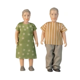 LUNDBY DOLLHOUSE DOLLS ELDERLY COUPLE