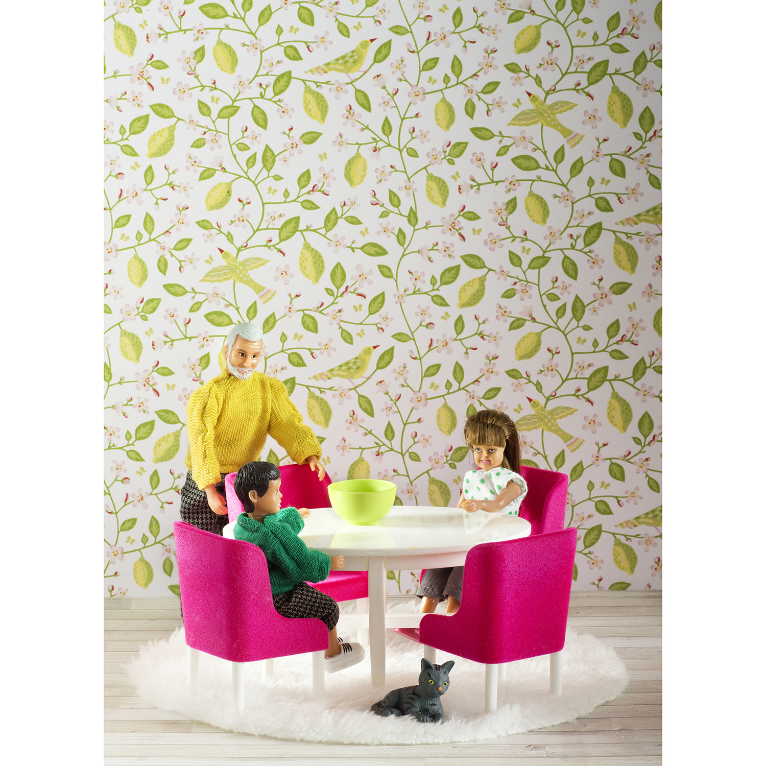 Doll house furniture & doll house accessories lundby dollhouse furniture dining table cerise